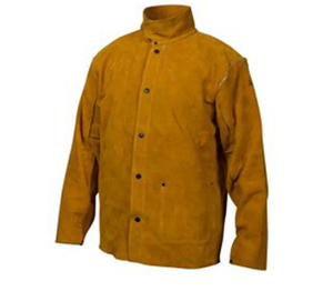 Veste de soudage pour hommes Veste de sécurité en cuir de vachette fendu de meilleure qualité Veste de soudage confortable en cuir robuste - Product Image 5