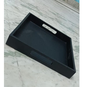 Bandeja de servicio cuadrada colorida de MDF de alta calidad para restaurante Bandeja de servicio de comida de MDF para cocina y mesa Tamaño personalizado - Product Image 4