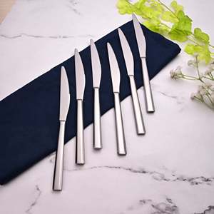 Set of 6 Smooth <b>Slice</b> <b>Knives</b> Stainless Steel Blades - Product Image 5