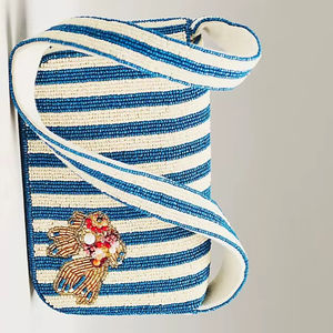 Nouveau design 2025, sac de soirée pour femme et fille, style classique, broderie de perles en coton fait main de haute qualité, couleur unie - Product Image 1