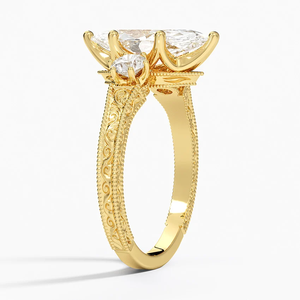 Anillo solitario de plata con estilo 925, MARQUESA, Diamante cultivado en laboratorio, compromiso de lujo, aniversario, regalo de boda para fiestas clásicas - Product Image 6