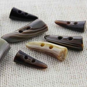 Cuerno de búfalo natural de material orgánico para cierres de prendas Material natural único con botón de cuerno de acabado suave - Product Image 4