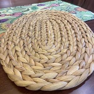 Oval Hyacinth Natural Braided Water Hyacinth Weave <b>Tablemats</b> Whole Sale Charger Plates Dishes Holder Eco-Friendly Present - Product Image 1