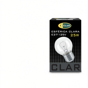 Ampoules incandescentes ESFERICA E27 CL 25W 125V - Product Image 2