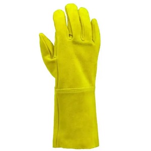 Guantes de trabajo de soldadura TIG/MIG, equipo de seguridad para las manos, los mejores guantes de soldadura, guantes de soldadura con llama, logotipo personalizable, guante de soldadura de cuero - Product Image 2