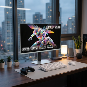 Moniteur <span class=keywords><strong>de</strong></span> jeu haute performance 27 pouces 300 Hz IPS 5 ms DP sans cadre avec <span class=keywords><strong>haut</strong></span>-parleurs, écran <span class=keywords><strong>de</strong></span> jeu <span class=keywords><strong>PC</strong></span> 27 pouces - Product Image 2