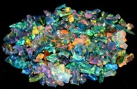 Opale noire brute naturelle éthiopienne non taillée, gemmes Mehrajudin MG-NU018 de haute qualité à jeu de couleurs unique, 1,5 carat