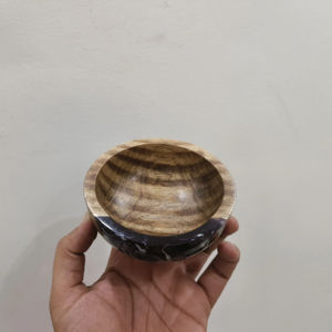Bol de service en bois et résine époxy, design moderne, fabriqué à la main en Inde, vaisselle, vente en gros, prix abordable, bonne qualité - Product Image 1