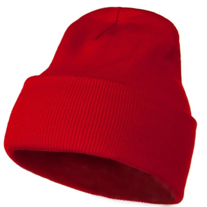 Bonnet tricoté chaud style urbain avec revers élastique côtelé - Product Image 3