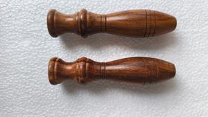 Poignées semi-circulaires en bois écologiques sur mesure, logo gravé au laser, design contemporain, placage poli pour tiroir de cuisine - Product Image 2