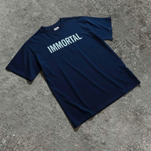 Venta al por mayor personalizada High Street Fashion 100% algodón camiseta de gran tamaño de lujo liso en blanco camiseta de los hombres de peso pesado camisetas - Product Image 4