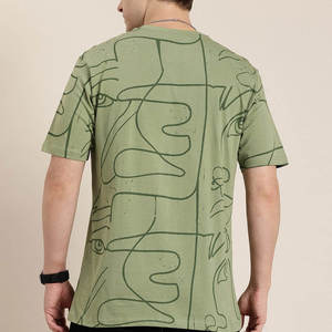 เสื้อยืดคอตตอน100% ของผู้ชายสินค้าออกใหม่เสื้อยืดคอกลมแบบคลาสสิกดีไซน์เพรียวบางสีล้วนปรับแต่งได้สำหรับฤดูร้อน - Product Image 2