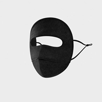 Masque facial intégral en laine de qualité supérieure, intérieur 100% soie de mûrier, couverture chaude pour le visage, protection UV, résistant au vent, respirant, masque d'hiver