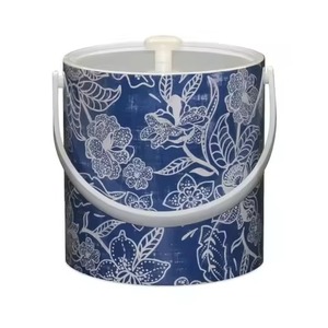 Seau à glace en métal imprimé de nouveau design pour bouteilles de vin et de boissons froides prix de gros durable et élégant pour la fête et le bar - Product Image 1