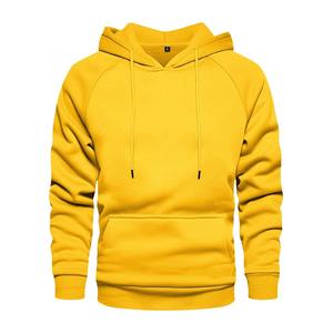 Jaune Hoodies Sweats Hommes Hauts À Capuche Hip Hop Streetwear Outwear Automne Hiver À Manches Longues À Capuche Mâle Pull Survêtement - Product Image 1