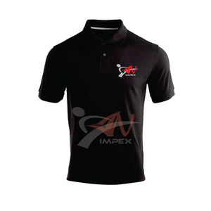 OEM personalizado marca básica de los hombres para los polos 100% algodón antiarrugas patrón sólido de punto de tela camisetas en blanco - Product Image 3