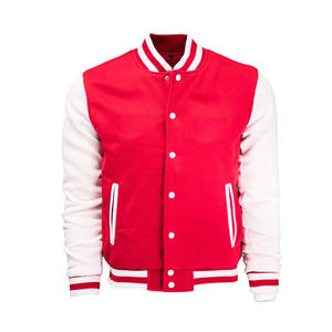 แจ็คเก็ตเบสบอลแบบมีกระดุมติด รุ่นใหม่สำหรับผู้ชาย สไตล์ลำลอง ใส่ได้ทั้งฤดูใบไม้ผลิและฤดูใบไม้ร่วง  แบบ unisex  ลายตัวอักษรแบบนักศึกษา  สามารถสั่งทำได้ - Product Image 3