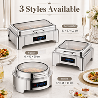 Chauffe-Plat Électrique Professionnel en Acier Inoxydable avec Contrôle de Température pour Buffets, Hôtels et Restaurants