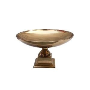 Cuenco de servicio de vajilla de Metal sólido de diseño moderno, cuenco de Pedestal ecológico para decoración del hogar, ocasiones de fiesta - Product Image 1