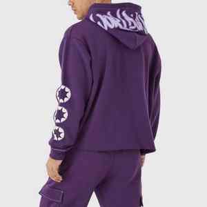 ชุดวอร์มพิมพ์ลายพัฟแบบกำหนดเองพรีเมี่ยมที่มีงานศิลปะตัวหนาระบายอากาศได้สวมใส่สบายและการออกแบบที่เพรียวบาง - Product Image 4