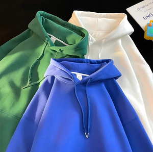 เสื้อฮู้ดระบายอากาศของผู้ชายเสื้อฮู้ดแบบสตรีทจำนวนมากสำหรับเสื้อสเวตเตอร์พิมพ์ลายพัฟเสื้อฮู้ดสีพื้นสำหรับฤดูหนาวกำหนดโลโก้เอง - Product Image 5