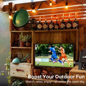 27-Inch Outdoor Full HD Smart TV 1080P 1500 Nits Brightness Waterproof TV for Balcony Terrace Yard Built-in Streaming - Product Image 4