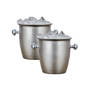 Indian Manufacturer Handcrafted Stainless Steel <b>Wine</b> and Beer Cooler Bucket Metal Material Carton Packed for Parties Weddings - Product Image 5