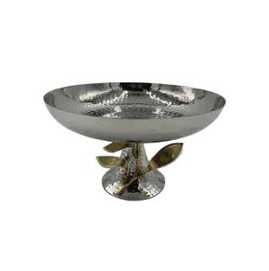 Bol à fruits Style européen ménage décoratif salon Table dessus fruits bol de service argent plaqué poignées bol - Product Image 2