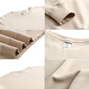 Sweat-shirts d'hiver pour hommes à sublimation brodée, sweats à capuche épais en coton, col rond surdimensionné, écologiques, séchage rapide, 500g - Product Image 5