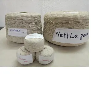 custom made natural banana, seaweed and nettle yarn ideal for textile dyers and artists for dyeing and knitting