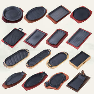 Plancha Teppanyaki de Hierro Fundido con Forma de Pez de Grado Restaurante - para Asar Pescado, Carne, Uso Comercial - Product Image 2