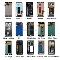 Écrans LCD de téléphone portable d'usine chinoise pour Samsung Galaxy S6 S7 Edge G935 S8 S9 S10 Écran d'affichage LCD d'origine Remplacement