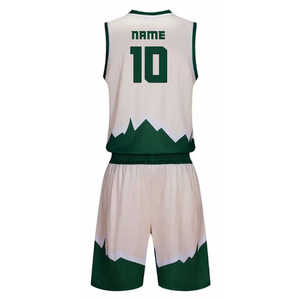 2025 al por mayor hombres uniforme de baloncesto 100% poliéster transpirable baloncesto Kit bajo MOQ baloncesto Jersey pantalones cortos - Product Image 6