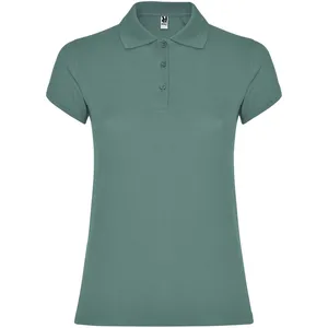 Polo Promocional de Manga Corta con Estampado de Estrellas para Mujer - Product Image 2