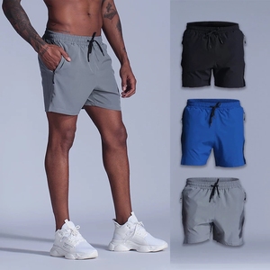Shorts pour hommes Shorts de sport pour hommes courts Summer Knit Casual Mid-length Slim Straight Loose Beach Shorts - Product Image 3