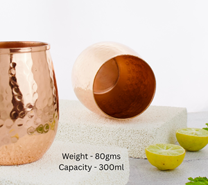 Authentic Indian Ayurvedic Copper Metal Bottle with Tumblers Handmade <b>Drinkware</b> Set for Celebrations, Gifting, and Daily Use - Product Image 5