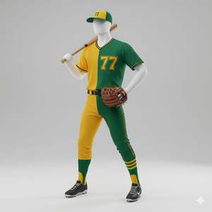 Uniforme de baseball entièrement personnalisé, respirant, imprimé, avec tissu respirant pour les équipes de compétition, logo personnalisé - Product Image 3