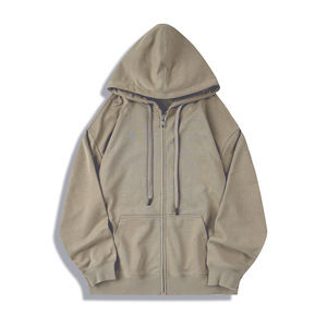 Sweat à capuche zippé de luxe pour hommes sweats à capuche zippés surdimensionnés en coton sweat à capuche zippé taille plus lourd pour hommes - Product Image 5