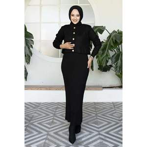 ชุดเดรสถักสั้นสีดำ - Product Image 5