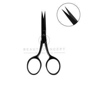 Juego de tijeras y pinzas para el cuidado de las cejas Expert con acabado negro de Plasma, lo mejor para recortar cejas rebeldes, recortar y dar forma - Product Image 4