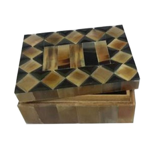 Cajas de joyería decorativas con incrustaciones de hueso de cuerno negro, piezas artesanales para almacenamiento Premium, regalos y opciones de pedido a granel al por mayor - Product Image 5