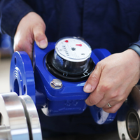 Compteur d'eau à turbine IP68 de 6 pouces en fonte R100, débit de 25 m³/h, bride 4-M16, garantie de 6 mois, équipement de test en vrac OEM YOUIXIN