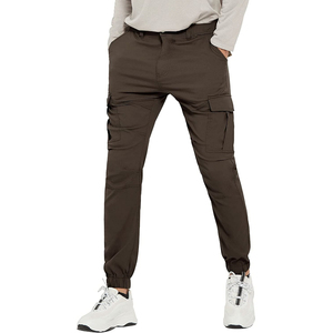 Pantalones Deportivos Casuales de Lona para Hombre, con Bolsillos, Alta Elasticidad, Felpa Técnica, Elásticos, Lavados - Product Image 4