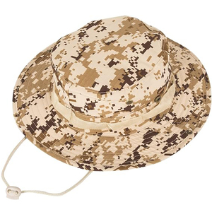 Venta al por mayor al aire libre de la selva camuflaje pescador senderismo cubo sombrero verano camuflaje Bonnie sombrero con protección solar para pesca y ciclismo - Product Image 6