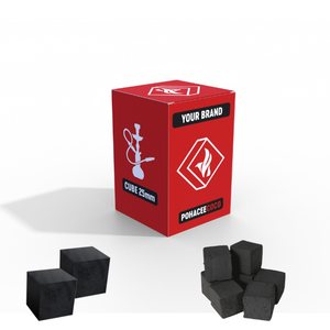 Charbon de chicha noir de marque privée sur mesure, fabriqué à partir de briquettes de coque de noix de coco 100 % naturelles, faible teneur en cendres, Indonésie - Product Image 1