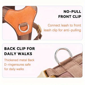Wholesale Adjustable Mesh No-Pull <b>Dog</b> Harness Vest for Small Medium Pets Breathable Puppy Cat Walking Leash Clip - Product Image 4