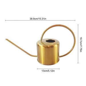 Práctica regadera de metal diseñada para el jardinería diaria, que ofrece una construcción duradera y un flujo de agua constante sin derrames. - Product Image 4