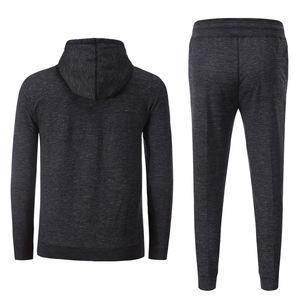 Vente en gros de survêtements de sport unisexes coupe ajustée en tissu épais à épaules tombantes pour hommes vêtements de sport d'hiver pour hommes - Product Image 2