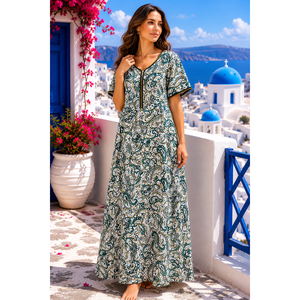 Ultra-Soft Silky Luxury TENCEL Bamboo Nightgown <b>Long</b> Breathable Eco-Friendly. Our Most Comfortable ODM Supply Made of Spandex - Product Image 2