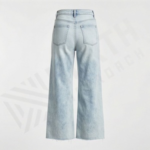 <b>Women's</b> High Waisted Straight <b>Jeans</b> New Style Stretch Denim Breathable Cargo Design Fashion Trendy Streetwear Casual Pants Wear - Product Image 2